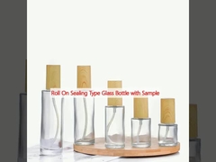 กระป๋องแก้วแบบม้วนบนแบบปิด พร้อมตัวอย่าง