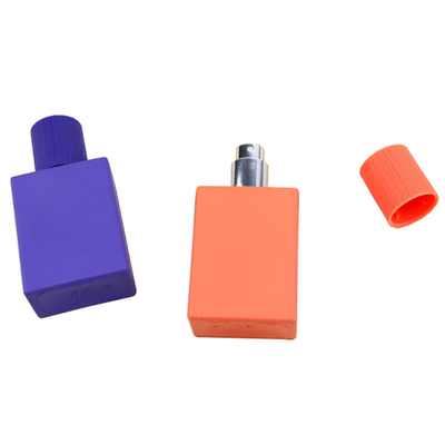 Portable 30ml Custom Perfume Glass Bottle High End Solid Color Packaging