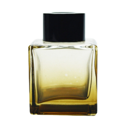 Custom Glass Perfume Bottles 50ml Square Gradient Paint Aromatherapy Creative Essential Oil Bottle