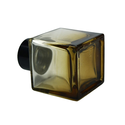 Custom Glass Perfume Bottles 50ml Square Gradient Paint Aromatherapy Creative Essential Oil Bottle