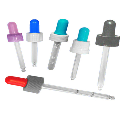 Pharmaceutial Glass Dropper Bottles , Glass Bottles With Glass Eye Dropper