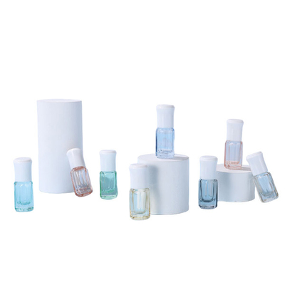 3ml Color Octagonal Roller Bottle Essential Oil Bottling Portable Thickened Glass