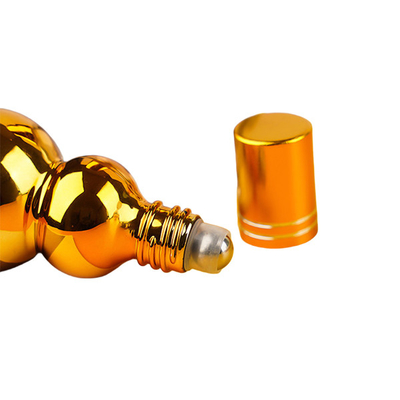 Luxury Uv Golden Gourd Shape Empty Roll On Perfume Bottles 50ml 100ml
