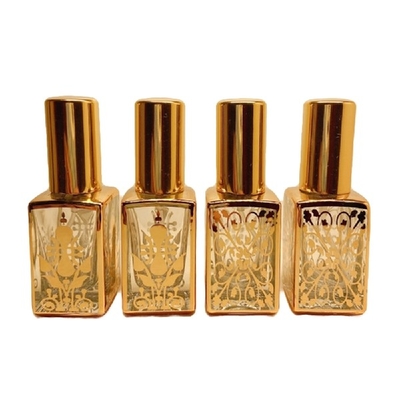 10ml Electroplated UV Perfume Bottle Glass Tube Aluminum Spray Perfume Distribution Bottle