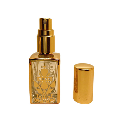 10ml Electroplated UV Perfume Bottle Glass Tube Aluminum Spray Perfume Distribution Bottle