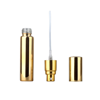 10ml 15ml Glass Bottle Refillable Perfume Uv Plating Gold Silver Black