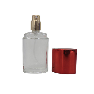 Wholesale Fancy Clear Glass Perfume Bottle With UV plastic Cap Glass Refill Empty Perfume Atomizer Spray hot sell