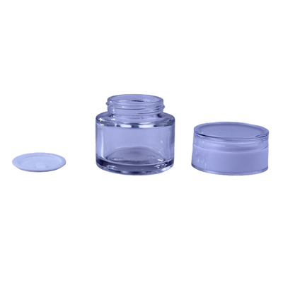 30g / 50g White Glass Cosmetic Jar with Screw Lid for Face Cream