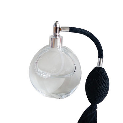 perfume bottle 50-170ml  recycled glass bottles black blue red pink green cap plastic and metal roll frog