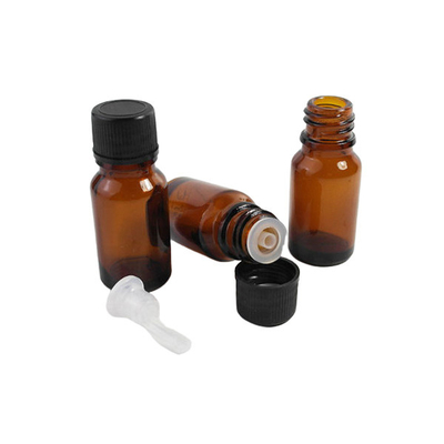 Customized Size 20 ml Glass Dropper Bottles PP Cap Neck Inside Dia 28.7mm