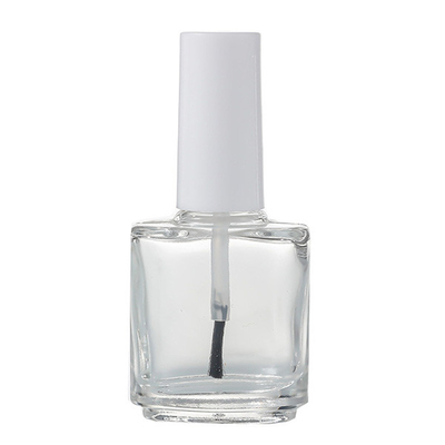 15ml Empty Glass Nail Polish Trial Bottles Screw Cap Plastic Leakproof