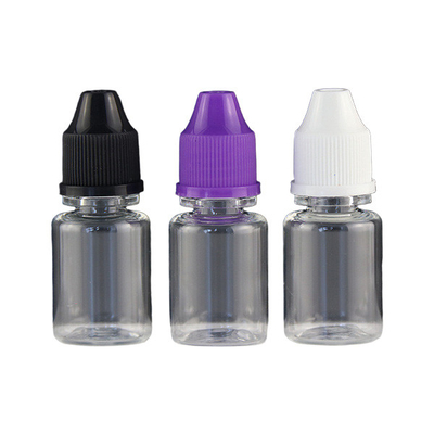 Cosmetic Plastic Bottle 5ml 10ml 20ml 30ml 50ml 60ml 120ml Clear PET Bottle with CRC Screw Cap