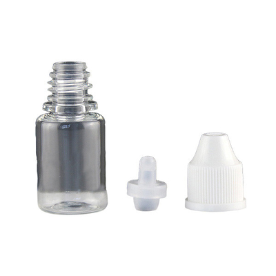 Cosmetic Plastic Bottle 5ml 10ml 20ml 30ml 50ml 60ml 120ml Clear PET Bottle with CRC Screw Cap
