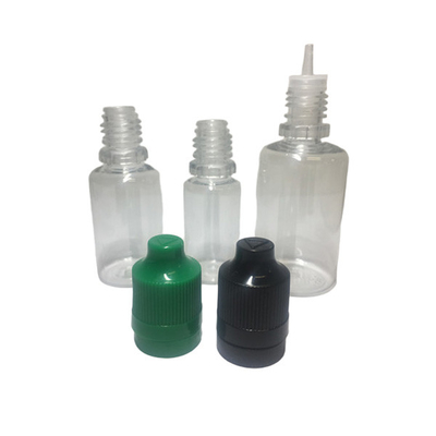 Cosmetic Plastic Bottle 5ml 10ml 20ml 30ml 50ml 60ml 120ml Clear PET Bottle with CRC Screw Cap