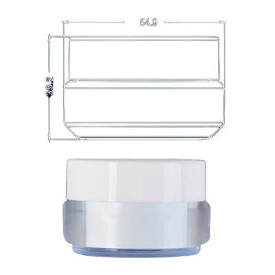 Empty Plastic Cosmetic Cream Jar , Skin Care Cosmetic Cream Containers