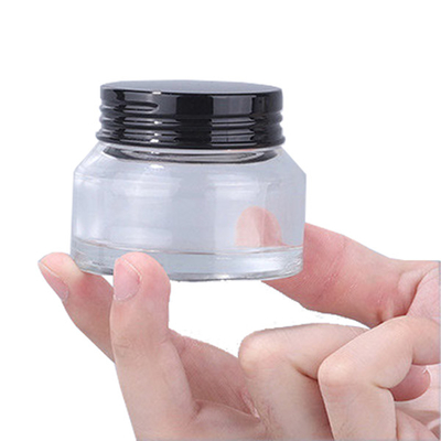100ml Push Transparent Lotion Bottle Cream Refillable Glass Perfume Bottle