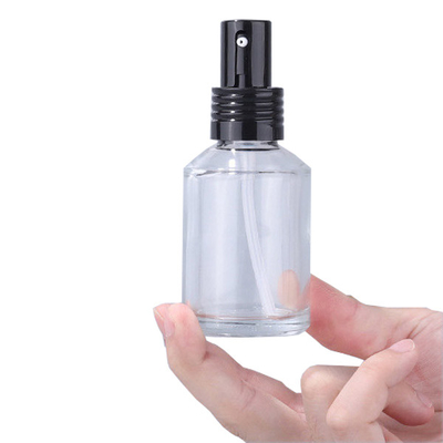 100ml Push Transparent Lotion Bottle Cream Refillable Glass Perfume Bottle