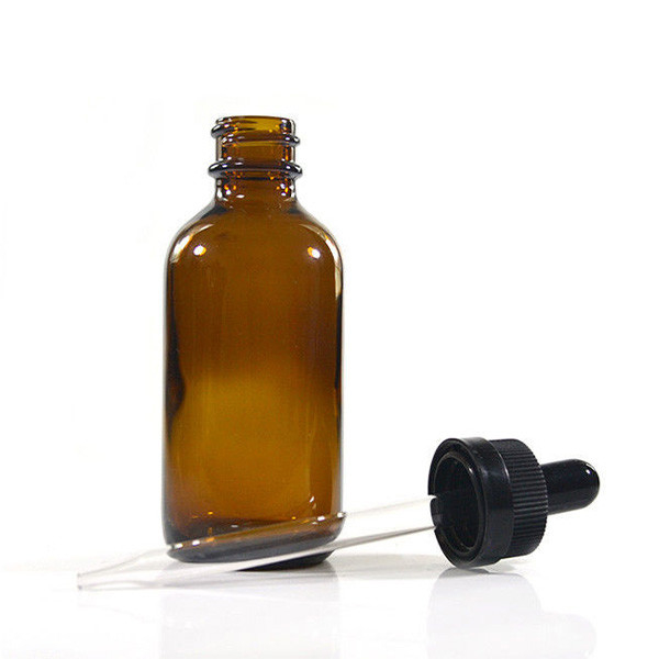 3ml 5ml 10ml Glass Empty Amber Dropper Bottles For Chemical / Cosmetic
