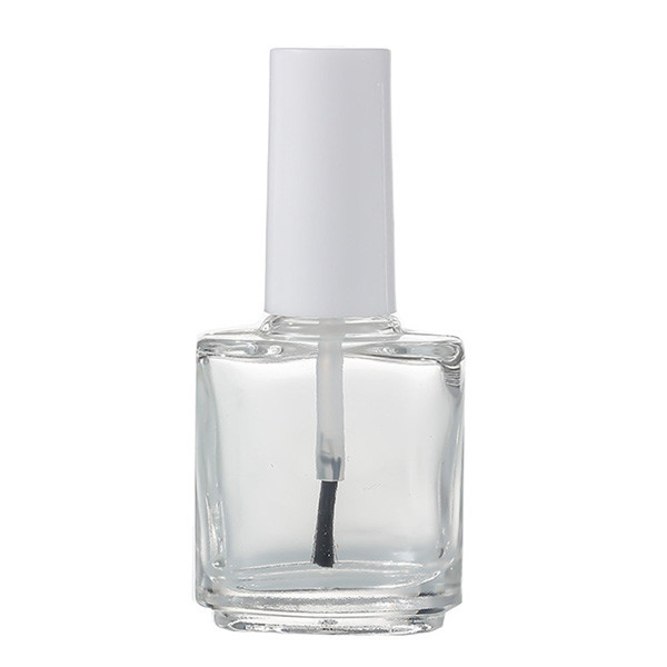 15ml Empty Glass Nail Polish Trial Bottles Screw Cap Plastic Leakproof